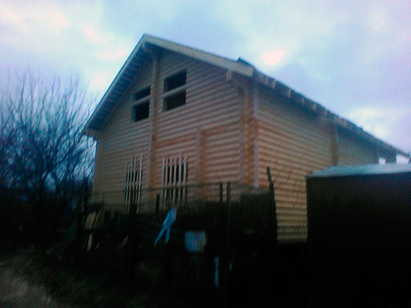Дом из оцилиндрованного бревна - Астрахань
