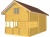 Деревянный дачный дом с мансардой 91 кв.м [Проект Тимер]